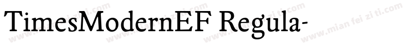 TimesModernEF Regula字体转换